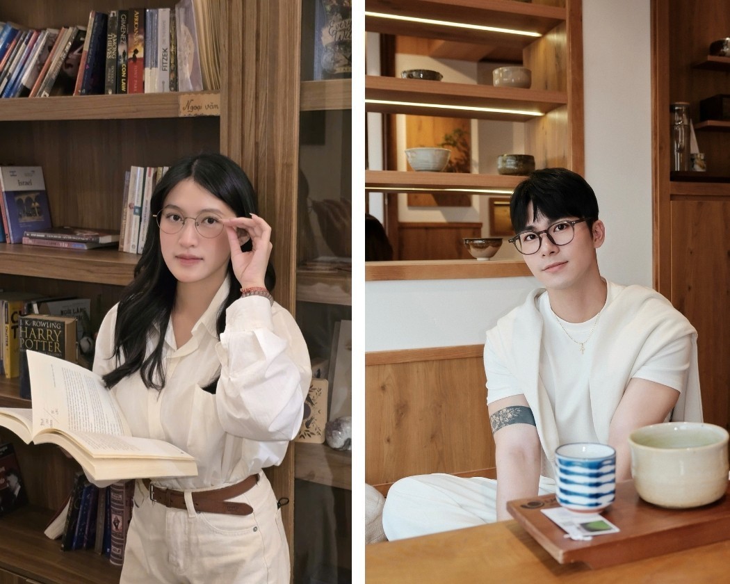 Gọng kính tròn Titanium dù nam hay nữ đeo vẫn rất hợp thời