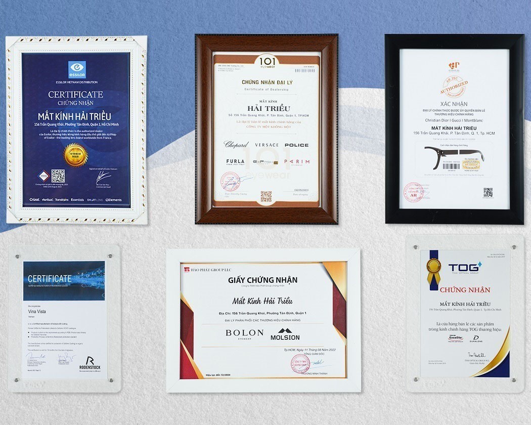 Giấy chứng nhận đại lý chính hãng tại Hải Triều