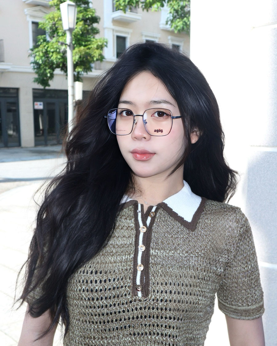 Agog Unisex - Gọng kính Kim loại - Mã 5015MYFK-C4 (2) Mắt kính Agog 5015MYFK-C4 - ảnh 1