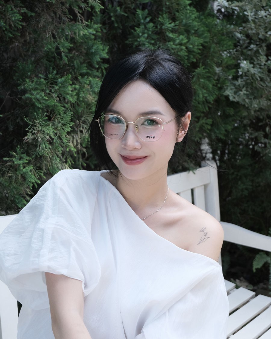 Agog Unisex - Gọng kính Kim loại - Mã TiS10012GTGSK-GD (6) Mắt kính Agog TiS10012GTGSK-GD - ảnh 1