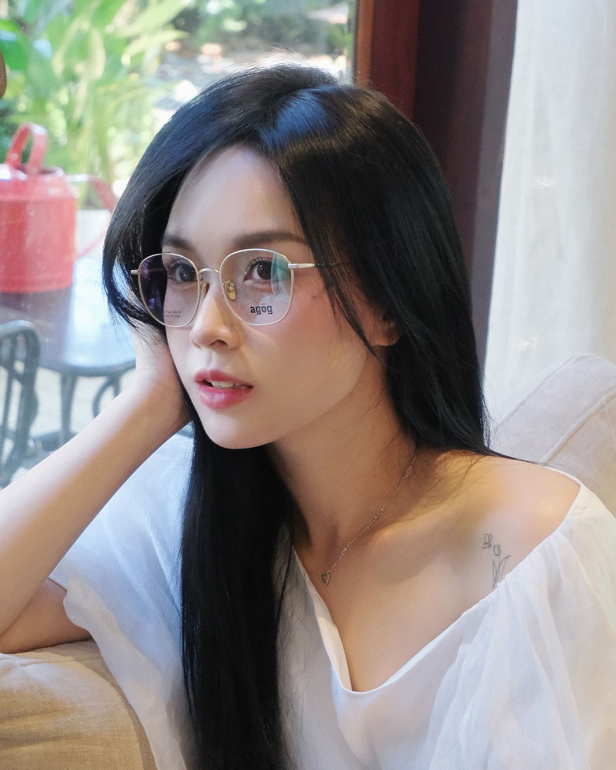 Agog Unisex - Gọng kính Kim loại - Mã TiS10012GTGSK-GD (8) Mắt kính Agog TiS10012GTGSK-GD - ảnh 3