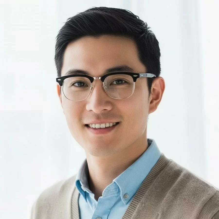 Cách chọn gọng kính phù hợp với khuôn mặt chuẩn nhất 2025 (3) Cách gọng gọng kính phù hợp với người mặt vuông