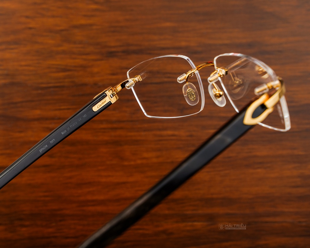 Gọng kính sừng trâu Cartier