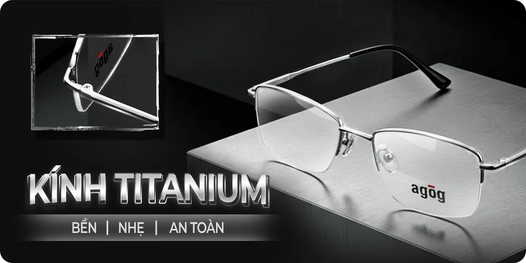 Gọng kính Titanium tại Hải Triều: Chính hãng 100%, siêu bền, siêu nhẹ, siêu sang