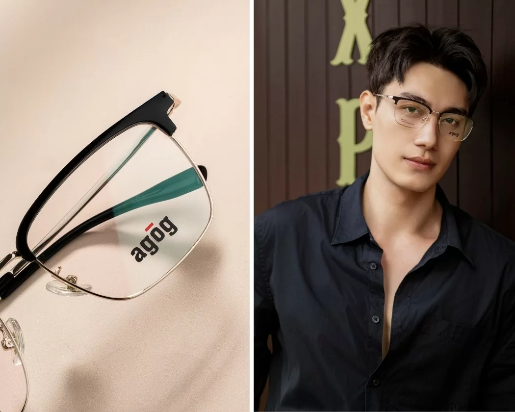 Hãy chọn mắt kính nửa viền Agog nếu bạn có lối sống năng động không lo nghĩ