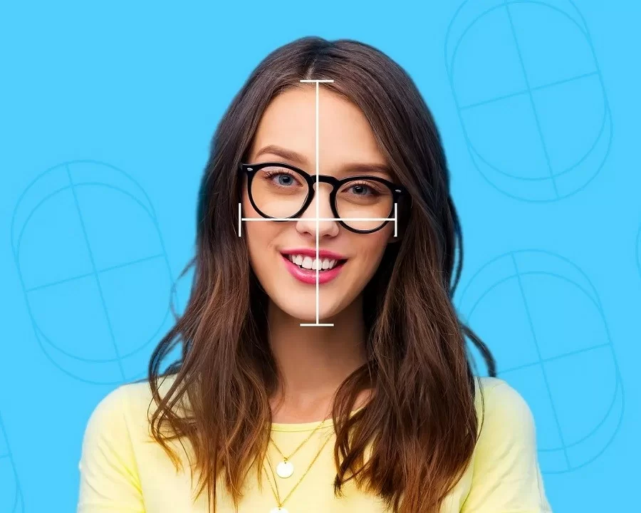 Dựa vào nguyên tắc ngắt dòng, người có khuôn mặt dài cần chọn kính để tạo ra sự cân đối trên và dưới