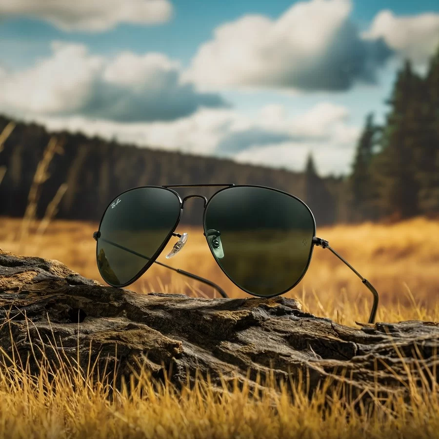 Mắt kính RayBan Aviator 0RB3025_L2823_58 với phối màu đen độc đáo