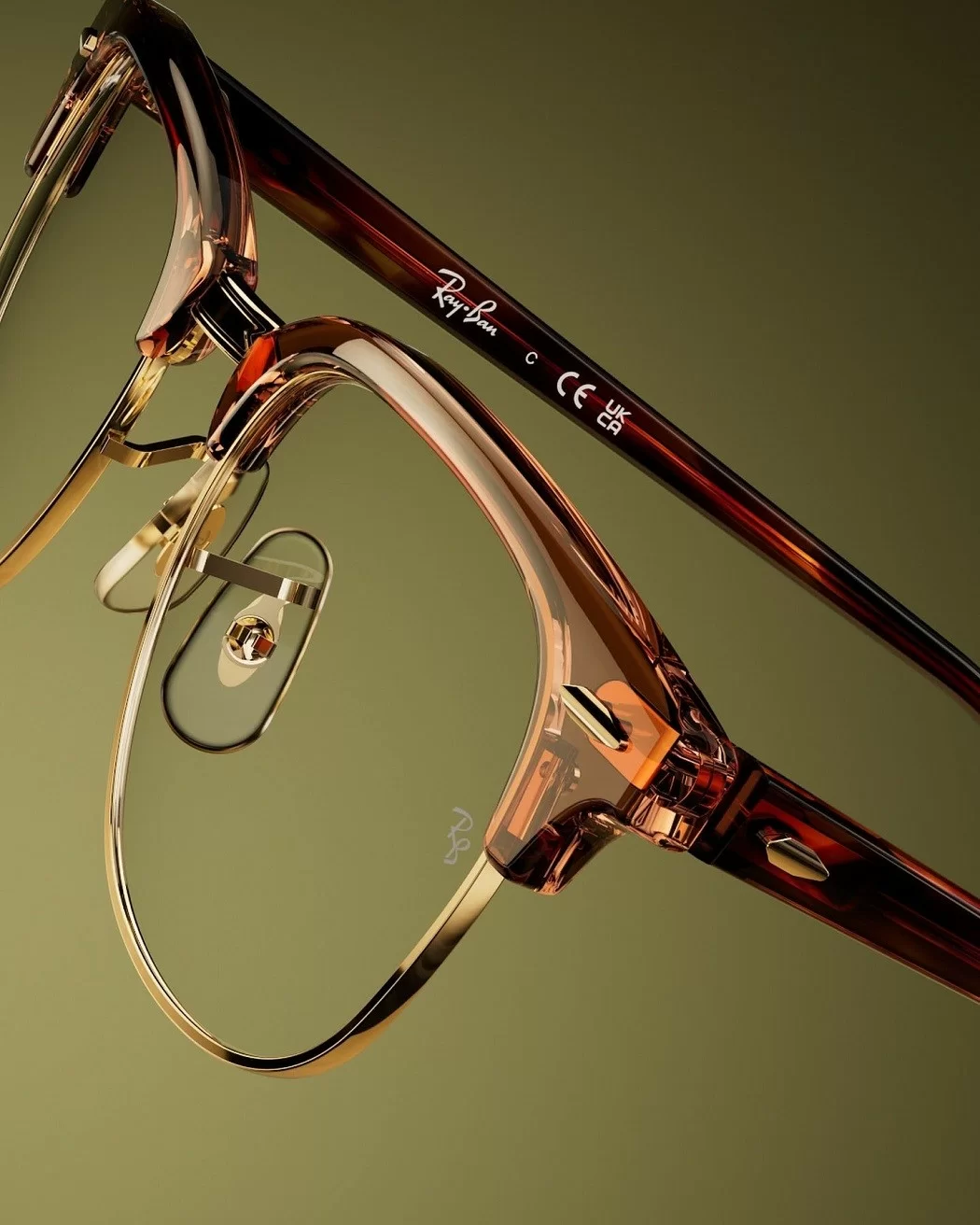 Gọng kính RayBan Clubmaster - Mã 0RX5154_8375_53