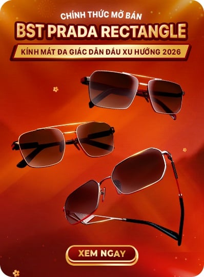 Kính mát Prada đa giác thời trang