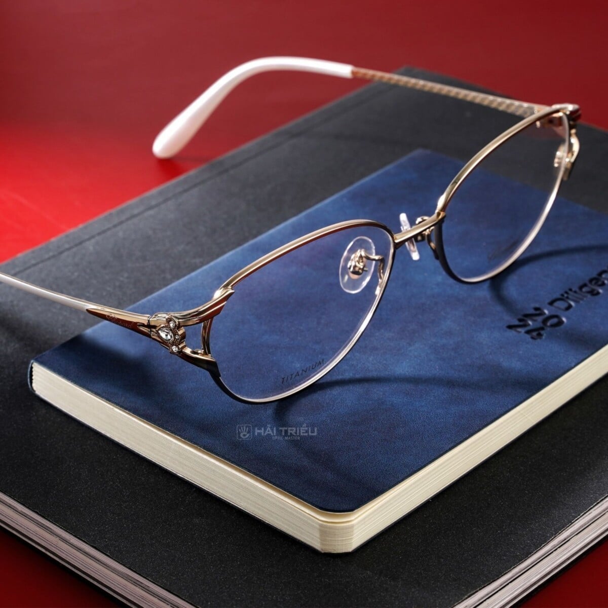 Những chiếc gọng kính kim loại mảnh