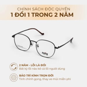 Agog Unisex - Gọng kính Titanium - Mã 2036TiSCNK-C1 (5) Mắt kính Agog 2036TISCNK-C1 chính hãng - Ảnh 5