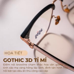 Agog Nam - Gọng kính Nhựa, Kim loại - Mã CH5702-C2 (3) Mắt kính Agog CH5702-C2 chính hãng - Ảnh 3