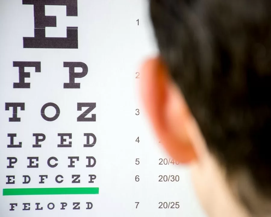 Cần lưu ý về khoảng cách khi thực hiện kiểm tra mắt bằng bảng Snellen