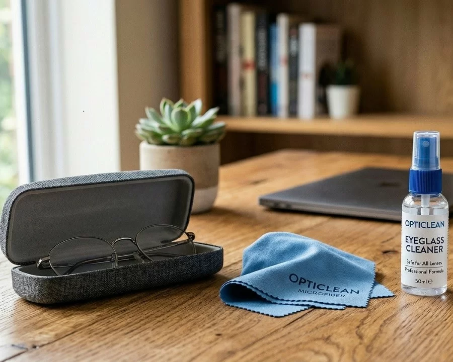 Dụng cụ cần thiết để vệ sinh mắt kính tại nhà