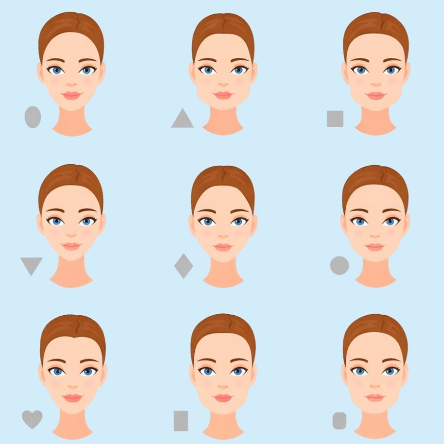 Kính mắt mèo hợp với khuôn mặt nào? Cách chọn để đeo đẹp hơn (3) Các dáng mặt phổ biến