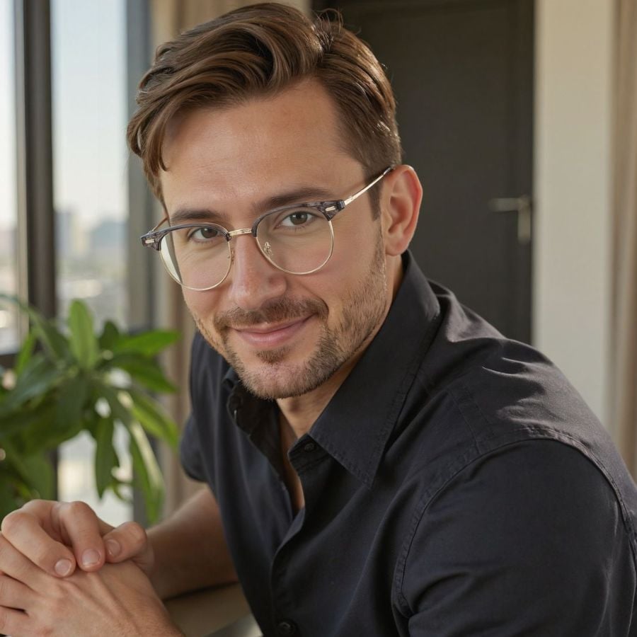 Mặt oval đeo kính gì? 6 kiểu gọng tôn nét đẹp cho nam, nữ (7) mat oval deo kinh gi 6