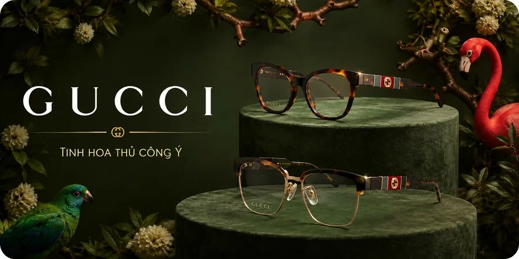 Mắt kính Gucci, gọng kính cận nam nữ chính hãng