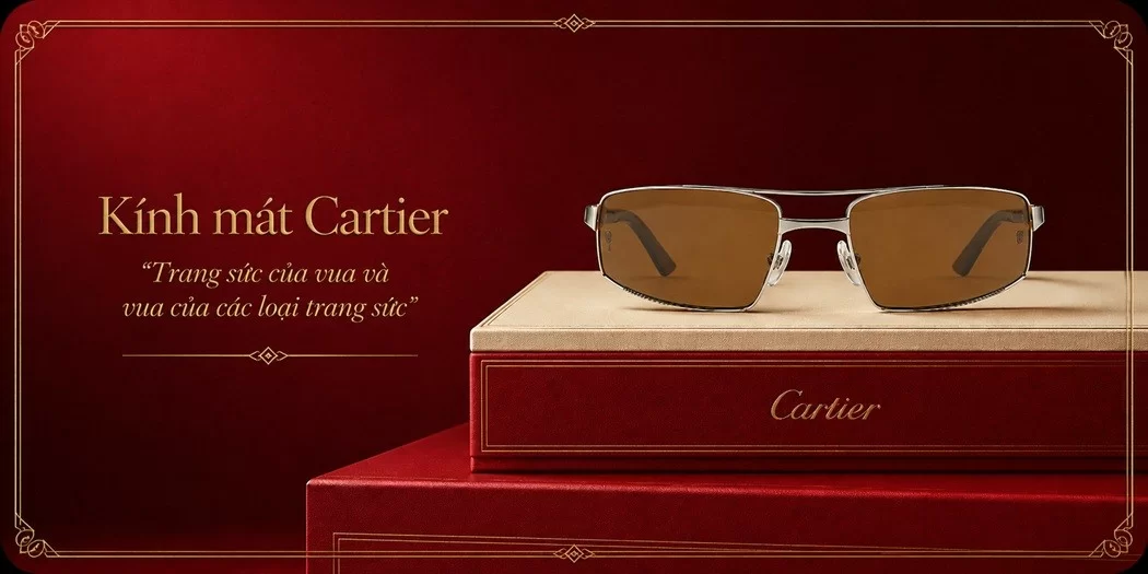 Kính mát Cartier, kính râm hiệu chính hãng 100%
