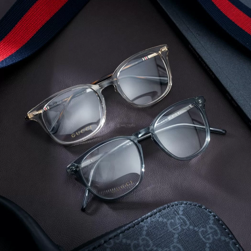 Kính Gucci vuông acetate bản to