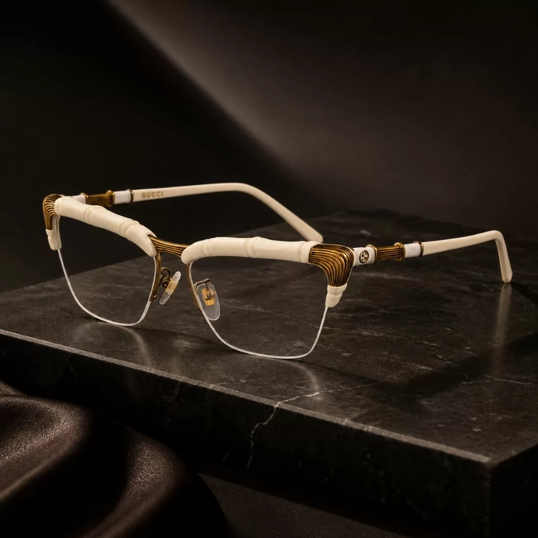 Chi tiết bamboo tinh xảo trên mẫu kính Gucci GG0660O 