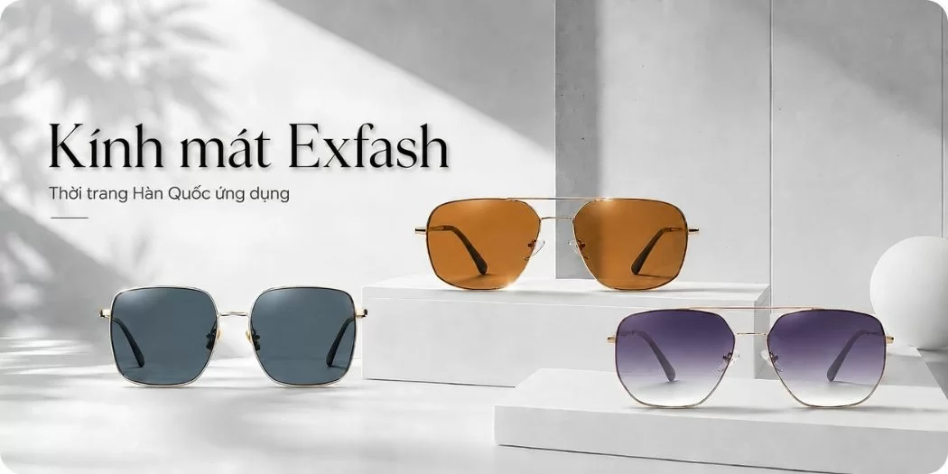 Kính mát Exfash thời trang, chính hãng 100%