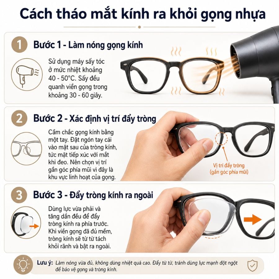 cach thao mat kinh ra khoi gong 2