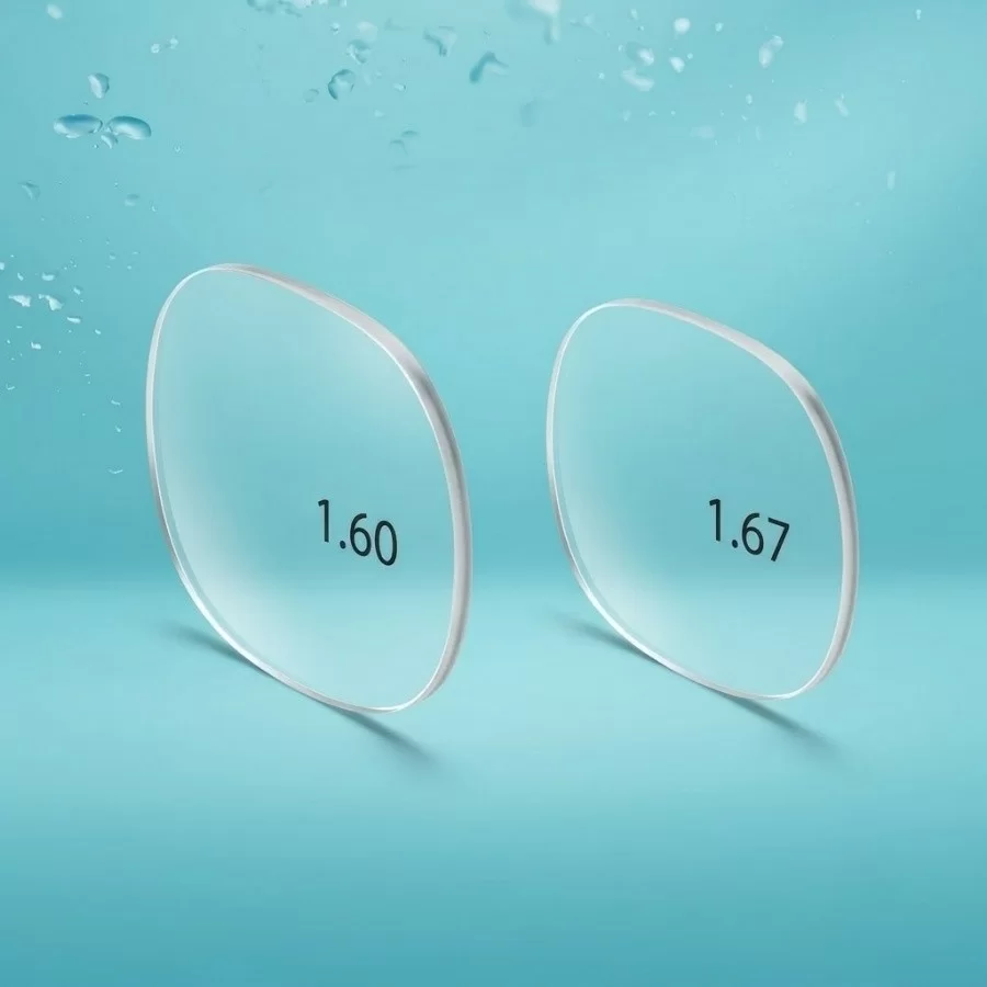 Tròng kính chiết suất 1.60 và 1.67