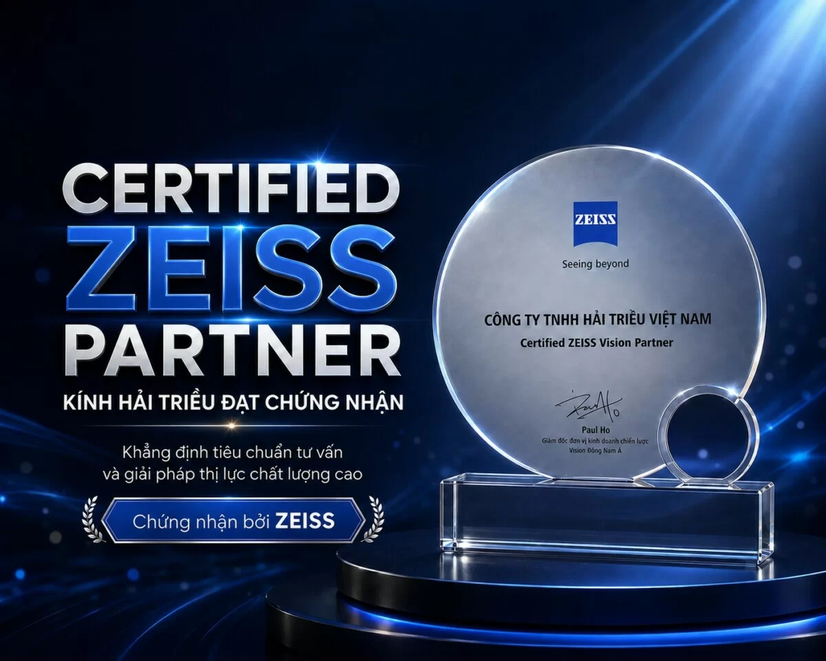 Chứng nhận Zeiss Partner của Kính Hải Triều