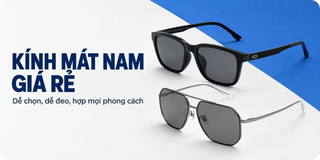 Kính mát nam giá rẻ chính hãng