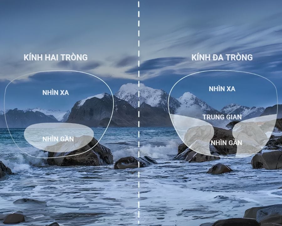 Kính 2 tròng và đa tròng: Khác nhau gì, nên chọn loại nào?