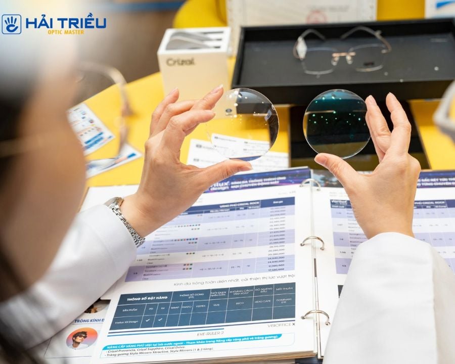 Lựa chọn loại tròng kính không độ phù hợp tại Kính Hải Triều