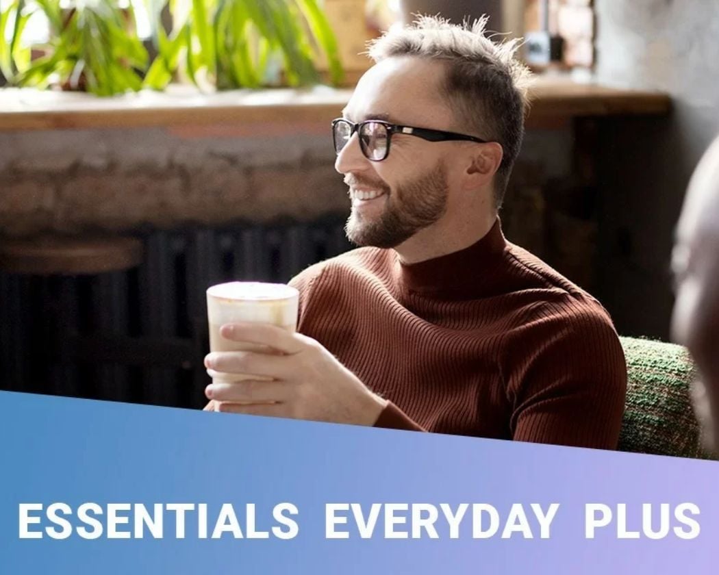 (Đa tròng đổi màu) Essilor Essentials Everyday Plus – Dành cho mọi đối tượng